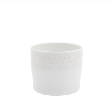 s.b. 37 espresso beker wit roze stippen