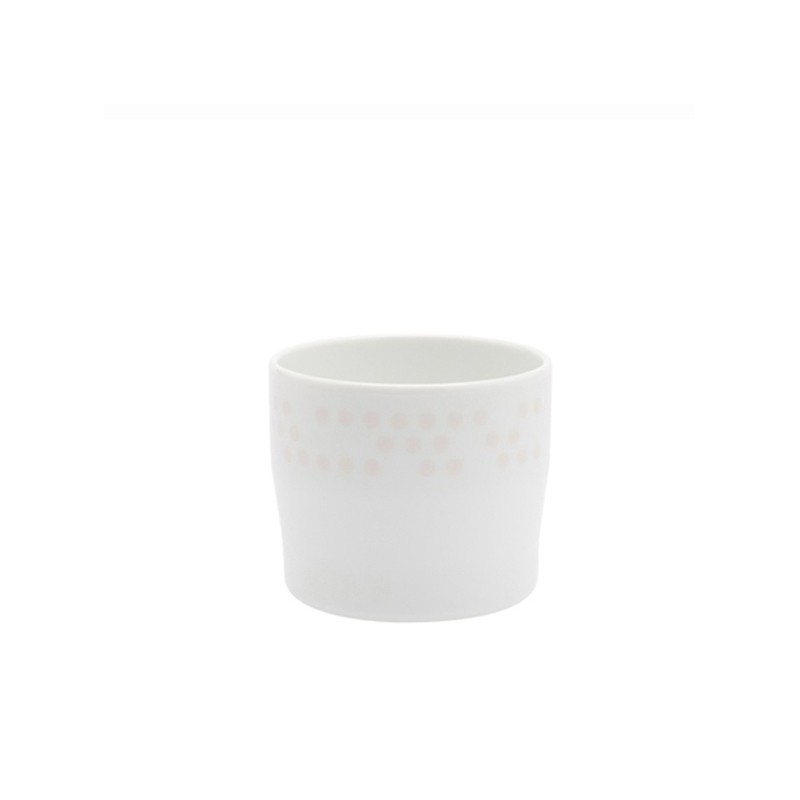 s.b. 37 espresso beker wit roze stippen
