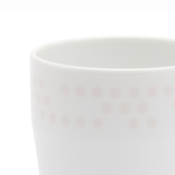 s.b. 37 espresso beker wit roze stippen
