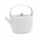 s.b. 55 theepot wit geglazuurd grijs