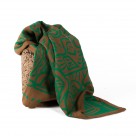 Deken bruin/groen