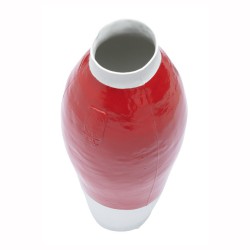 Red White Vase