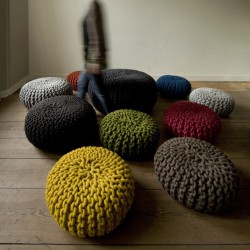 Urchin Pouf zwart