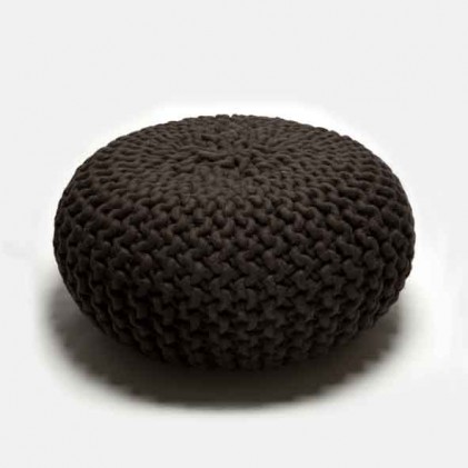 Urchin Pouf donkerbruin